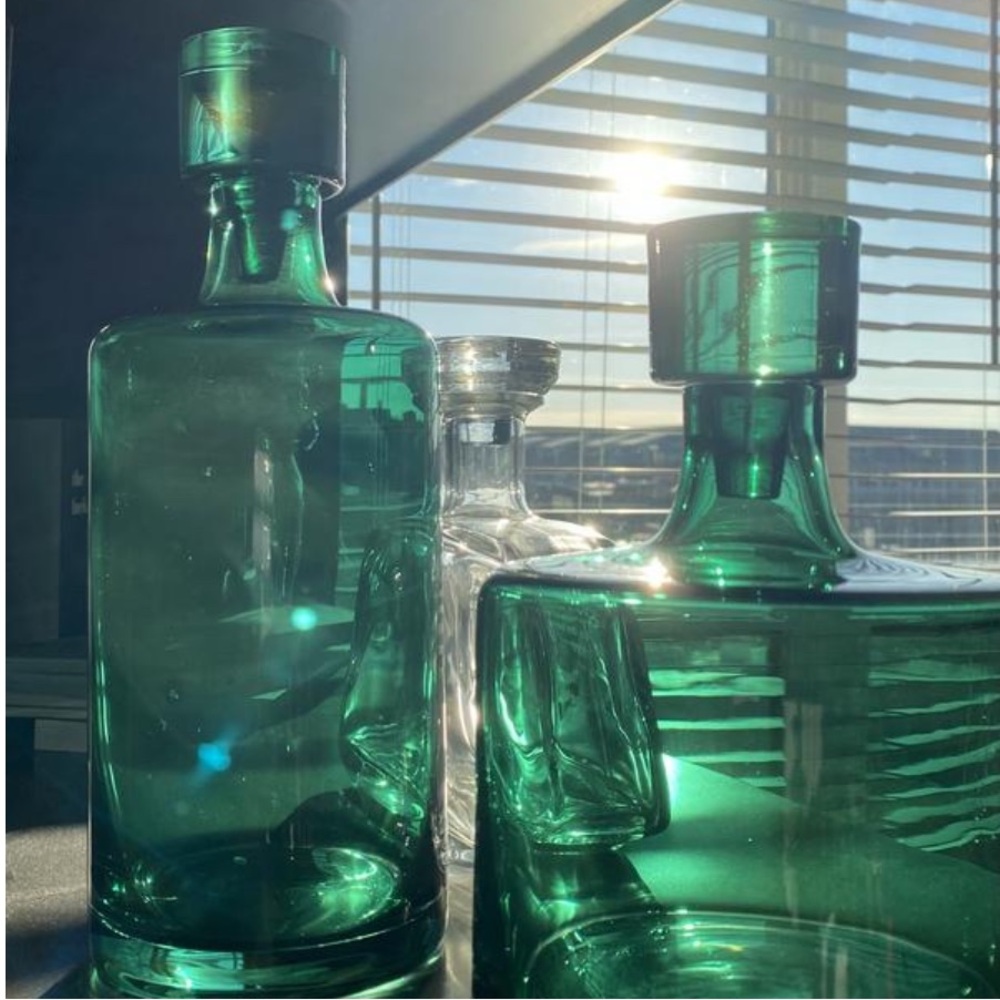 Anthropologie‎ Colorful Glass Decanters